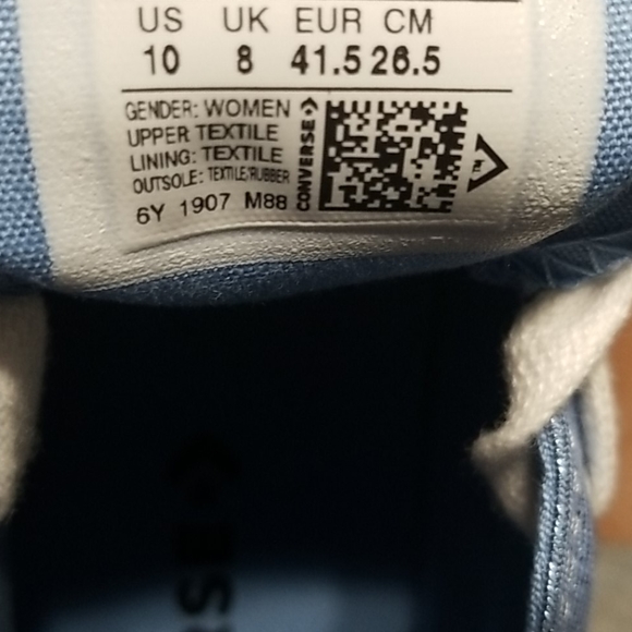 2 FOR 80 Converse Glitter Blue Galaxy - Picture 5 of 6